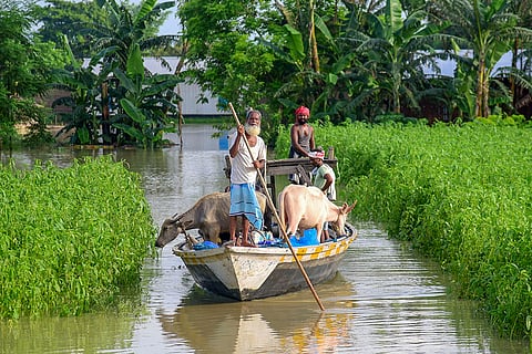 Floods in Kamrup district of Assam